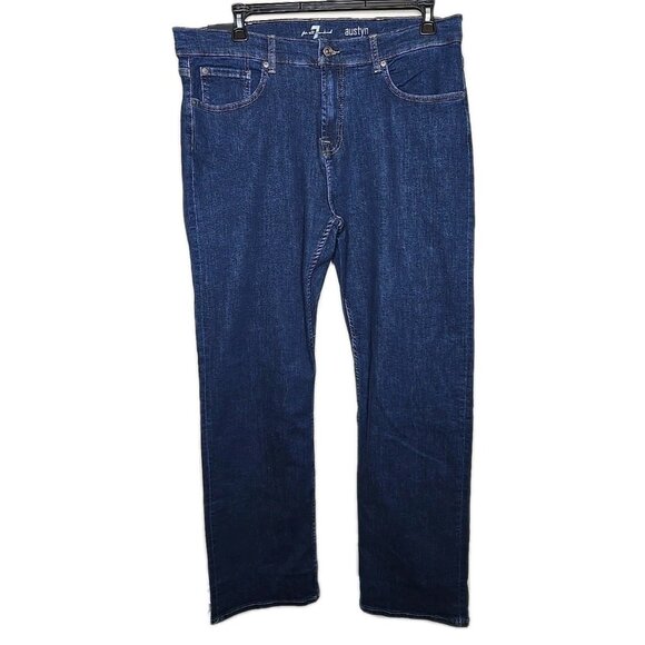 7 For All Mankind NWT Men's Austyn Relaxed Straight Leg Denim Jeans 36 New t22 - Picture 1 of 6